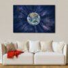 1 panels electric earth canvas art