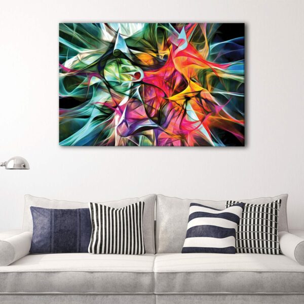 1 panels electrified colors canvas art