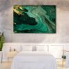 1 panels green marble canvas art