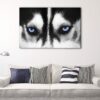 1 panels husky eyes canvas art