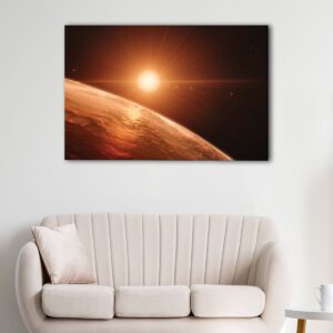 5 panels mars sunshine canvas art