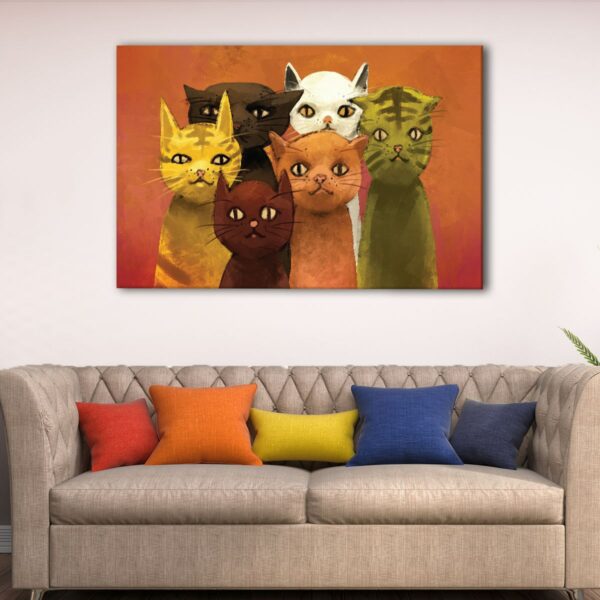 1 panels nursery cats canvas art