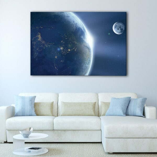 1 panels planet earth canvas art