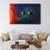 1 panels sun and planets canvas art