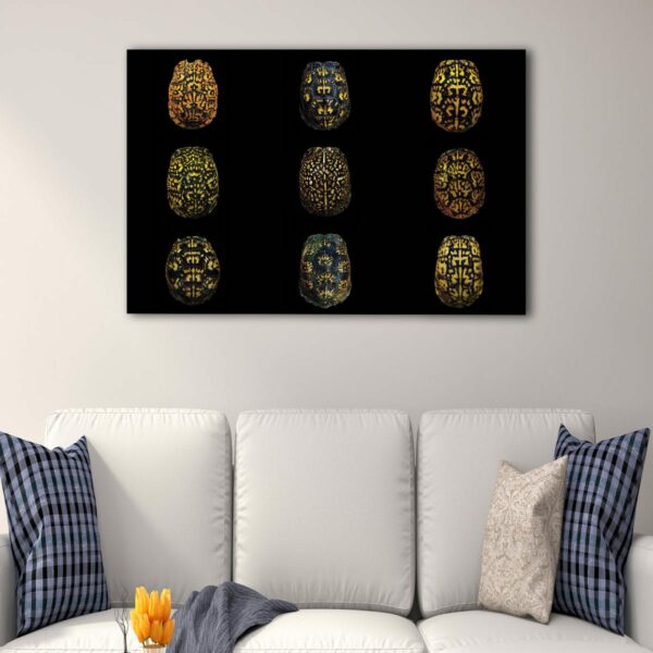 1 panels turtles shells canvas art