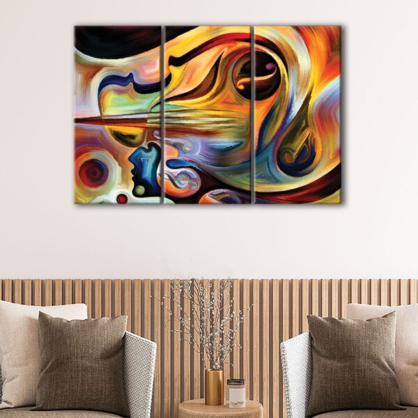 3 panels Inner Melody canvas art