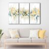 3 panels acrylic abstract canvas art