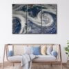 3 panels earth view canvas art