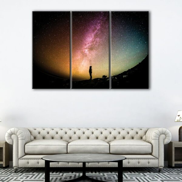 3 panels milky way canvas art