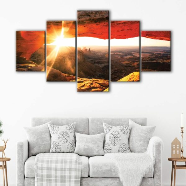 5 panels canyonlands national park canvas art