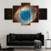 5 panels eye of universe canvas art