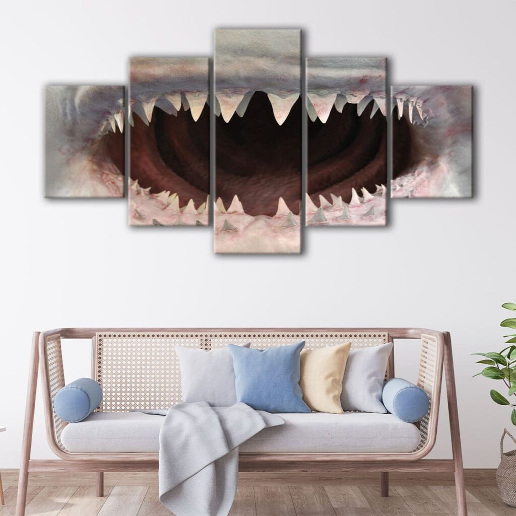 Giant Shark Wall Art | Canvas Art Bay