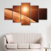 5 panels mars sunshine canvas art