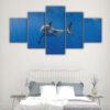 5 panels shark underwater canvas art