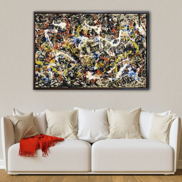 Convergence abstract floating frame canvas