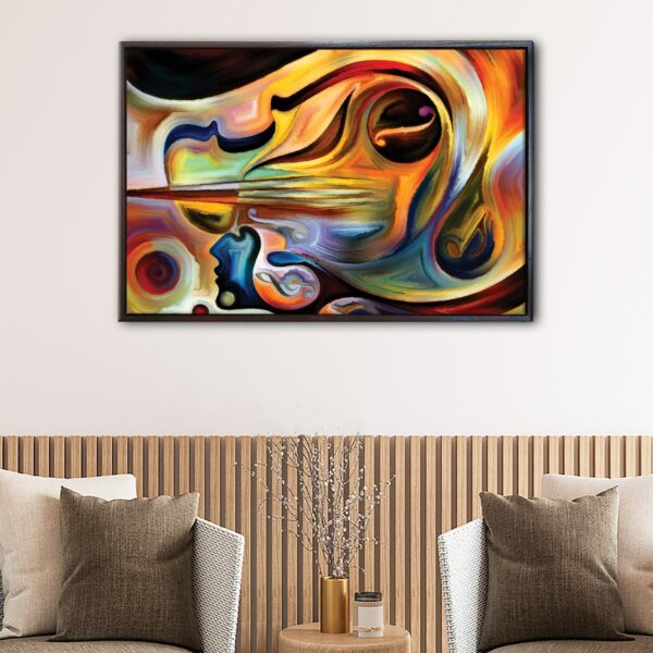 Inner Melody floating frame canvas