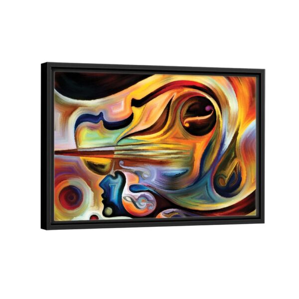 Inner Melody framed canvas black frame