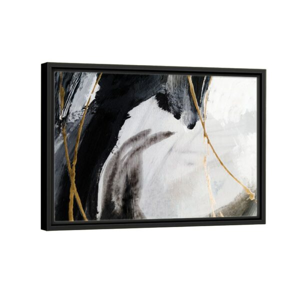 abstract strokes framed canvas black frame