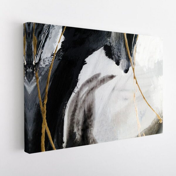 abstract strokes stretched canvas