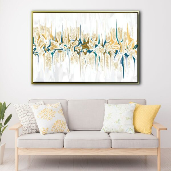 acrylic abstract floating frame canvas