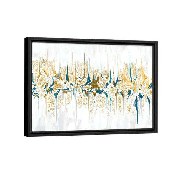 acrylic abstract framed canvas black frame