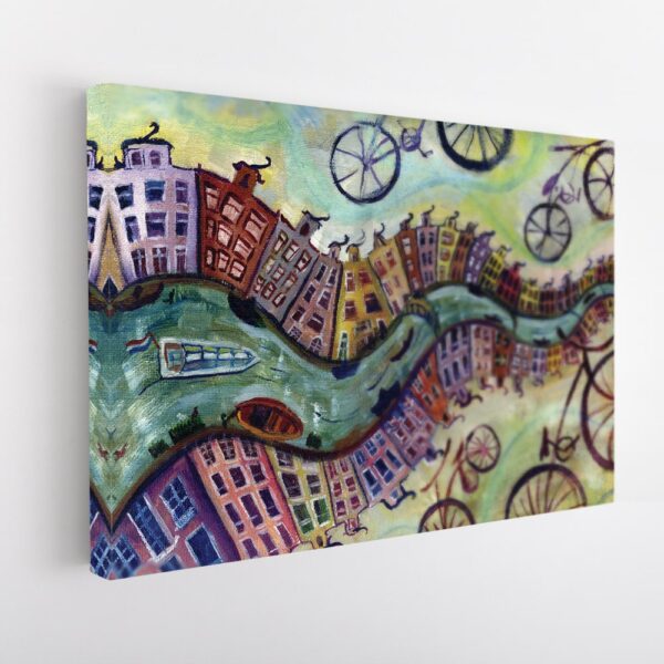 amsterdam abstract stretched canvas