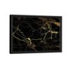 black marble framed canvas black frame