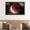 blood moon floating frame canvas