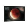 blood moon framed canvas black frame