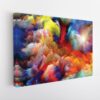colorful clouds stretched canvas