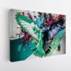 colorful eagle stretched canvas