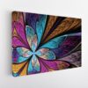 colorful fracta stretched canvas