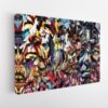 complex geometric abstract stretched canvas