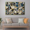 cracked glass floating frame canvas