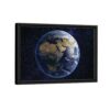 earth under stars framed canvas black frame