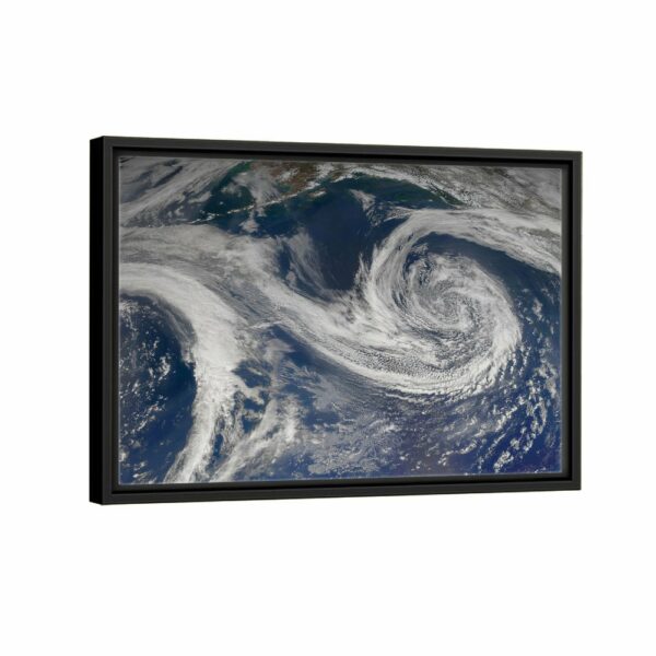 earth view framed canvas black frame