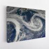 earth view stretched canvas