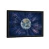 electric earth framed canvas black frame