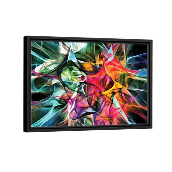 electrified colors framed canvas black frame