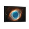 eye of universe framed canvas black frame