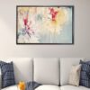 flowers abstract floating frame canvas