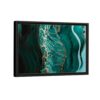 green marble framed canvas black frame