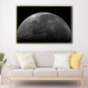 half moon floating frame canvas