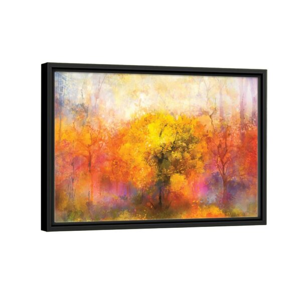 hidden tree framed canvas black frame