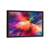 hot clouds framed canvas black frame