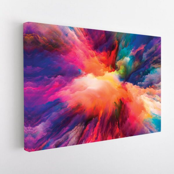 hot clouds stretched canvas