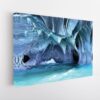 ice cave abstract stretched canvas