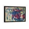 japanese caligraphy framed canvas black frame