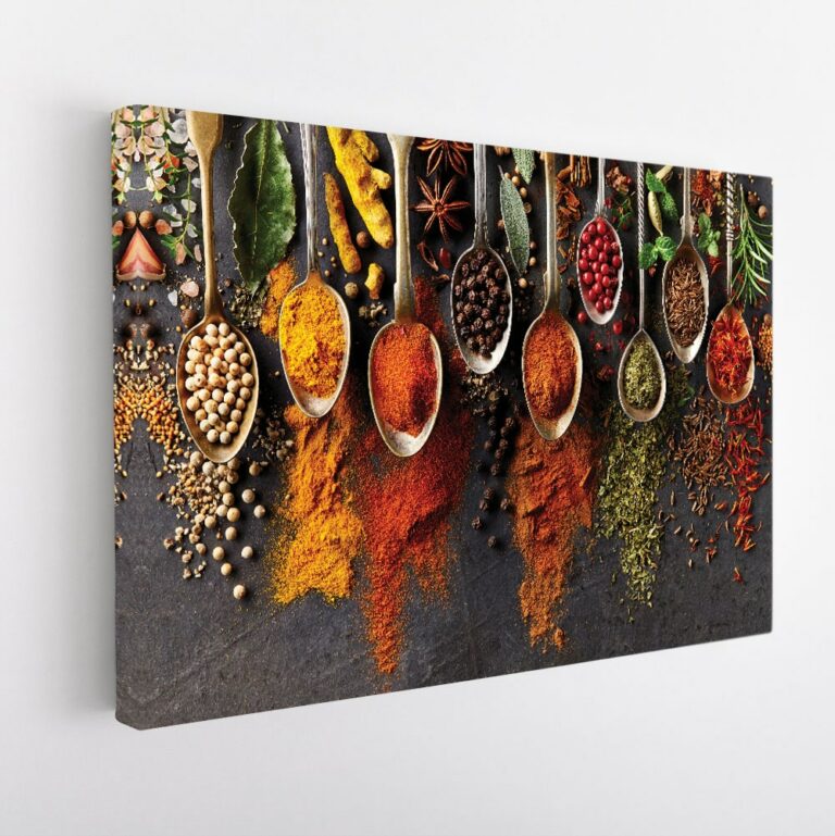 Kitchen Spice Stretched Canvas 768x769 