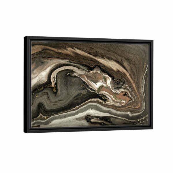 marble abstract framed canvas black frame